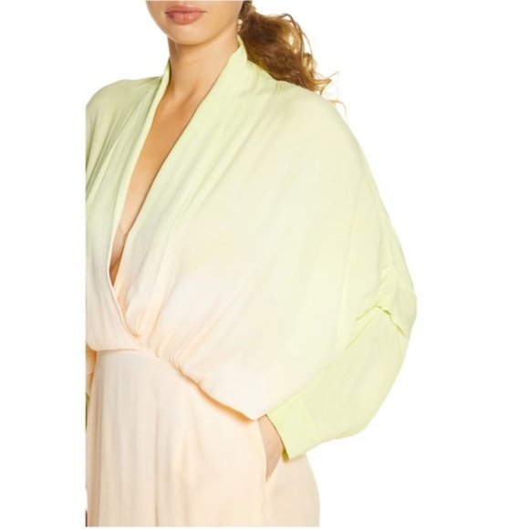 S/W/F Long Sleeve Dip Dye Maxi Dress NWT - Picture 8 of 14